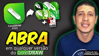 Abra Arquivos CorelDRAW20 em Qualquer Versão Anterior! Aprenda fazer QR Code fácil..