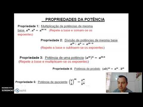Potenciação: Exercício resolvido.
