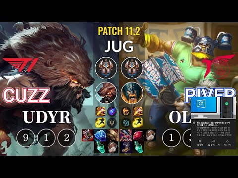 T1 Cuzz Udyr vs TLN River Olaf Jungle - KR Patch 11.2