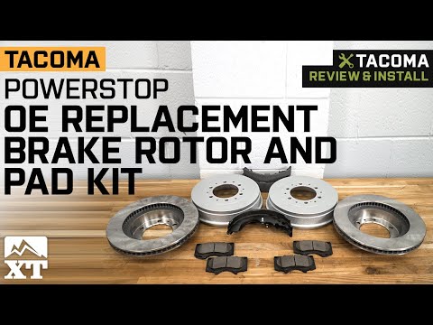 2005-2022 Tacoma PowerStop OE Replacement 6-Lug Brake Rotor and Pad Kit Review & Install