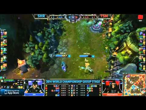 LMHT 18-09-2014 SHR vs TSM Chung Kết Thế Giới Mùa 4 Bảng B