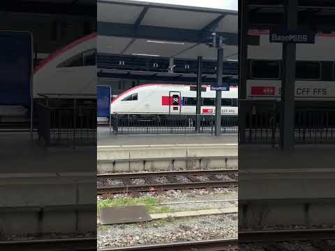 Departure of IR36 to Zurich AirPort in Basel SBB