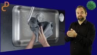 Coronakanaal: Handen wassen, hoe doe je dat? Vertaling van RIVM filmpje