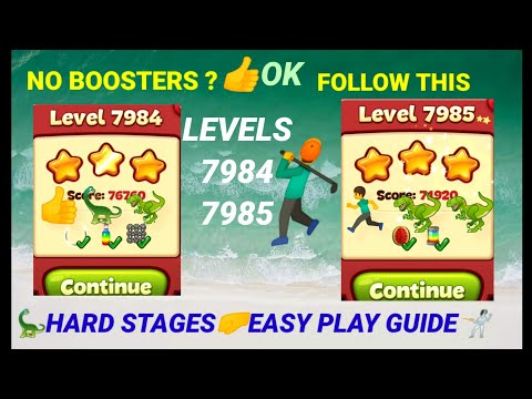 TOON BLAST | Level 7984|7985 |No Booster?👍Look the Easy🏌️✨🦖