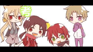 【手描き】 【MMD刀剣乱舞】45秒であさごはん 【刀舞祭：内番】