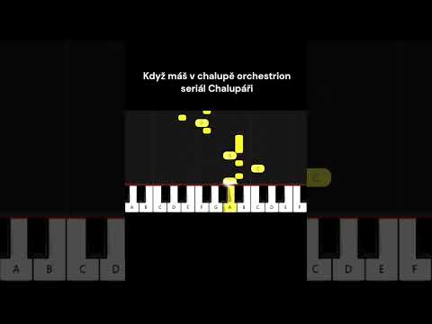 Když máš v chalupě orchestrion - seriál Chalupáři - Waldemar Matuška  #noty #sadpianoyt #chalupari
