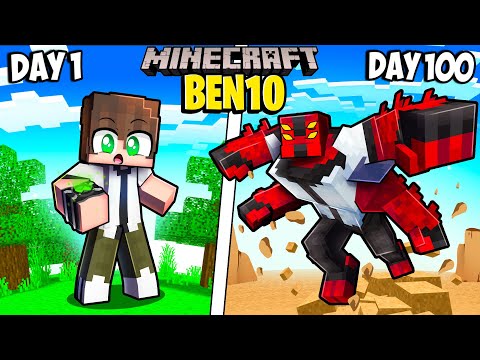 I Survived 100 Days as BEN 10 in Minecraft! (Round 2)