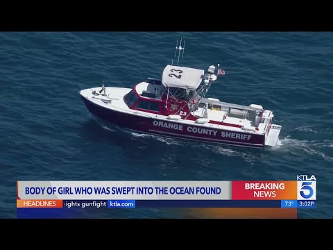Body of girl who was swept into ocean off Laguna Beach found