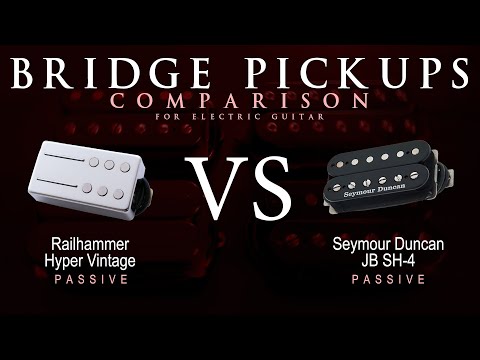 Railhammer HYPER VINTAGE vs Seymour Duncan JB SH-4 - Passive Bridge Guitar Pickup Comparison Demo