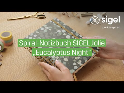 Spiral-Notizbuch SIGEL Jolie "Eucalyptus Night" | SIGEL