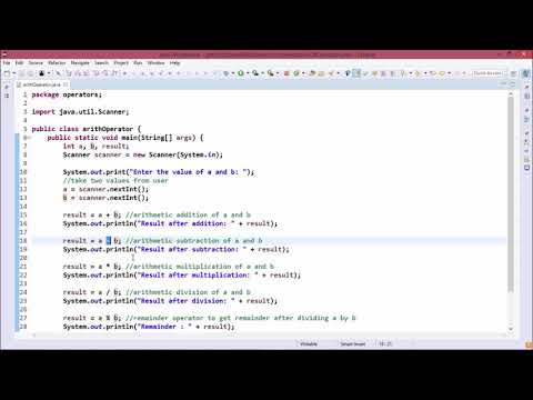 Java Essentials Arithmetic operators in java