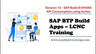 S01E13 SAP Build Consume S4HANA API using Actions | Integrate S/4HANA APIs in SAP Build with Actions