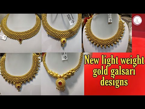 New gold galsari designs for ladies #shorts by #RijulJewellers
