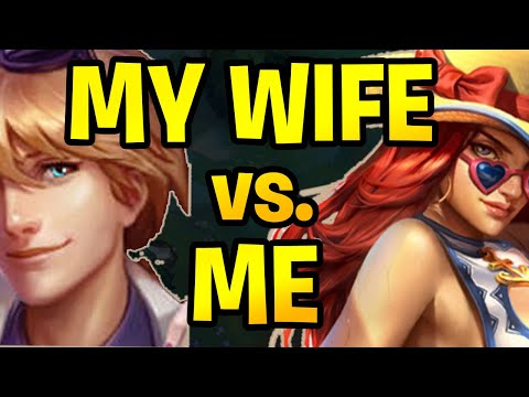 My CRIT EZREAL vs. MY WIFE's DARK HARVEST MISS FORTUNE | Who played it better | League of Legends