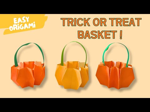 Cute Ghost Origami  Easy Halloween Paper Craft for Kids