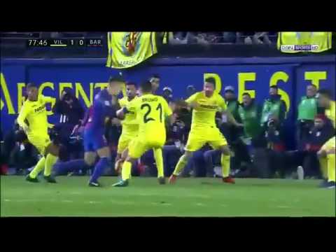 Mano de Bruno Soriano  Villarreal   Barça 2017