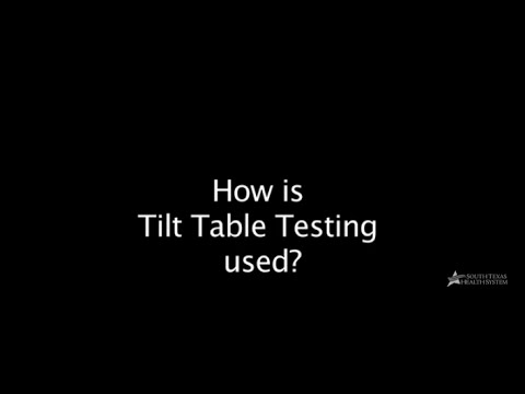 Tilt Table Testing - Diagnostic Procedure