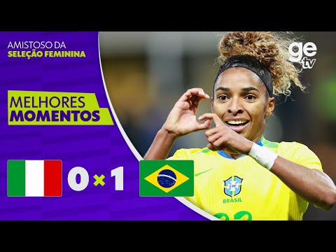 Gols e lances de Itália x Brasil