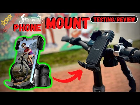 Bike & Motorcycle Handlebar Phone Mount "Testing/Review"