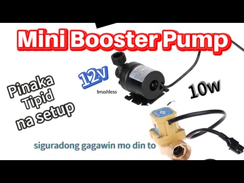 Mini Booster Pump Cheapest Setup 12v 10w Tagalog
