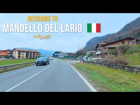 Driving in Italy 🇮🇹 from Bergamo to Mandello del Lario | Scenic Winter Road Trip Jan 2026
