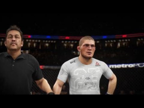 Тони подловил Хабиба тремя Хай-кикоми!!!