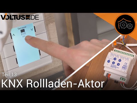 KNX - Rollladen-Steuerung (#13): Rollläden/Jalousien auf Glastaster