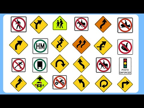 I 200 principali segnali stradali degli Stati Uniti che DEVI conoscere per l'esame DMV (preparazi...