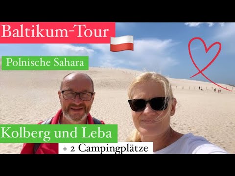 Baltikum-Tour - Kolberg mit Strandpromenade - Leba polnische Sahara mit Wanderdüne