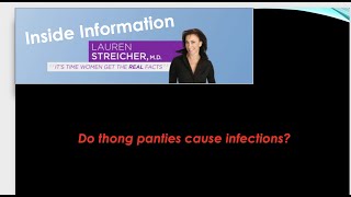 Does thong underwear cause infections