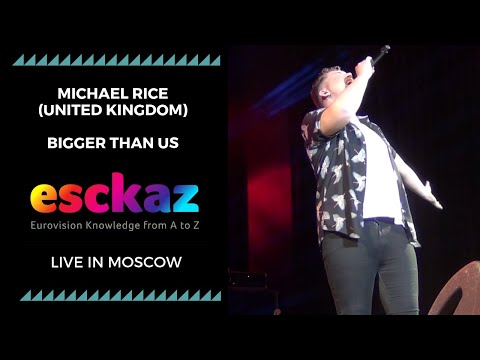 ESCKAZ in Moscow: Michael Rice (UK) - Bigger Than Us (at Moscow Eurovision PreParty)