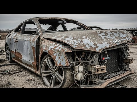 🤯 Audi RS5 REBUILD: WHY did these Lights cost $200,000? Extreme Accident Repair!