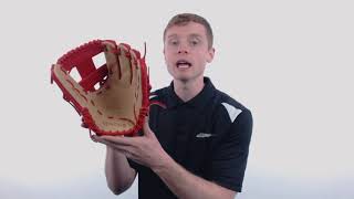 Video thumbnail: Nokona SKN 11.5" Baseball Glove: SKN-6-RD