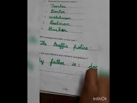 EVS( Community helpers)Worksheet 4