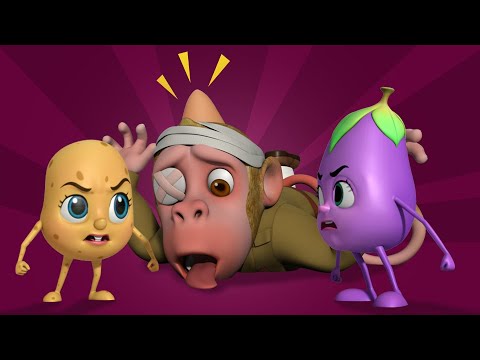 Police Bandar Mama Aur Aloo Kachaloo | Hindi Rhymes for Children | Infobells