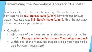 Video 20 Finding percentage accuracy of a meter