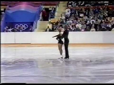 Jones & Askham (GBR) - 1988 Calgary, Ice Dancing, Compulsory Dance 1 (US ABC)