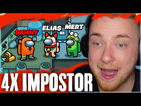 4x IMPOSTOR! 🔥4 WINS? 🤔 Among Us mit Elias, Mert, Mehdi, Seyyn & Co 🤣 | SolutionPlayz