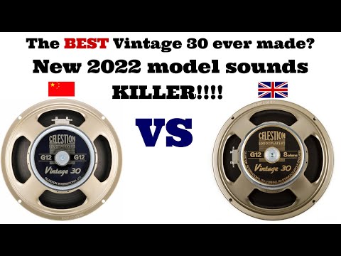 The new Celestion Vintage 30 made in China vs the Mesa made in UK(2011)I didn't expect that!!!!