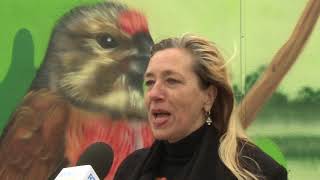 Onthulling straatnaambord Annie Palmenlaan