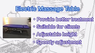 Electric Massage Table #adjustableheight #speedyadjustment #providebettertreatment