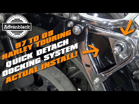 @harleydavidson  Touring 97 to 08 -  4 point docking system and quick detach  INSTALL
