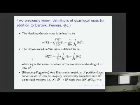 Quasi local conserved quantities in general relativity | Mu Tao Wang