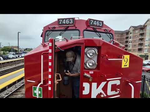 Inside new CPKC T4s, IHB GP40s, Metra 120/500 at 2025 Franklin Park Railroad Day