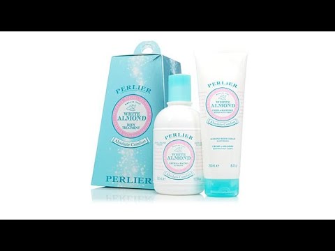 Perlier White Almond 2piece Bath and Body Set