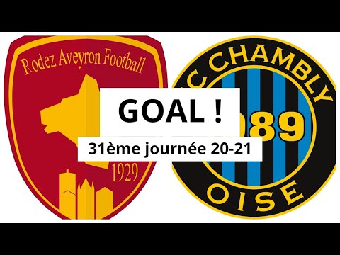 Rodez AF - FC Cham bly Oise [(2)-1] GOAL 40' (CSC Aniss El Hriti) 31ème journée 2020/21