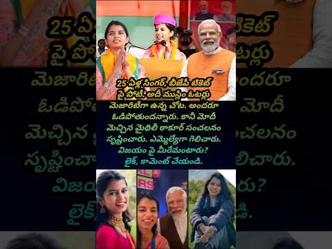 మైథిలీ రాకూర్ పేరు దేశవ్యాప్తంగా వైరల్ అయింది ఆమె అయోధ్య ప్రాణప్రతిష్ఠ సమయంలో పాడిన భక్తి గీతం Teluguvoice