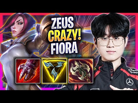 ZEUS CRAZY GAME WITH FIORA! - T1 Zeus Plays Fiora TOP vs K'sante! | Season 2024
