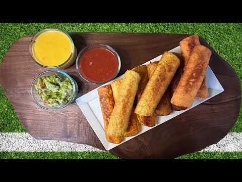 Crispy Chicken Taquitos | Great Appetizer for Superbowl Party