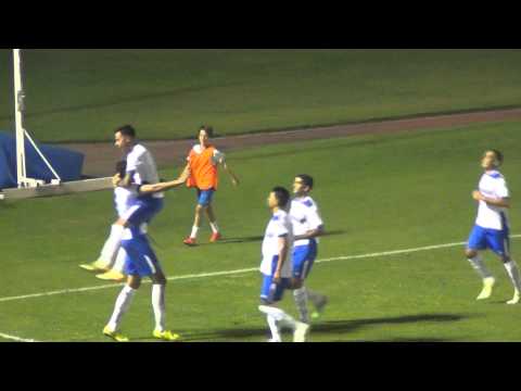 primer gol en liga de raul fabiani con el marbella fc de penalti